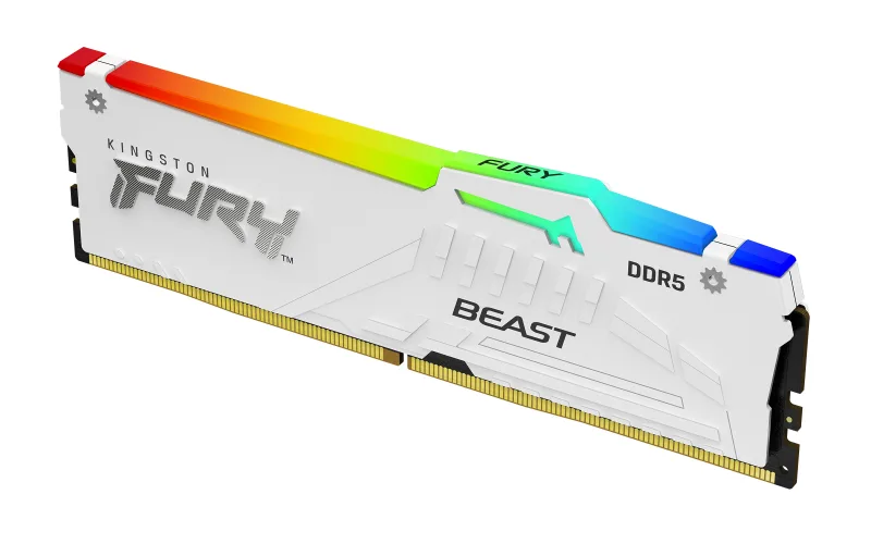 KINGSTON 16GB 6000MT/s DDR5 CL36 DIMM FURY Beast White RGB EXPO "KF560C36BWE2A-16"