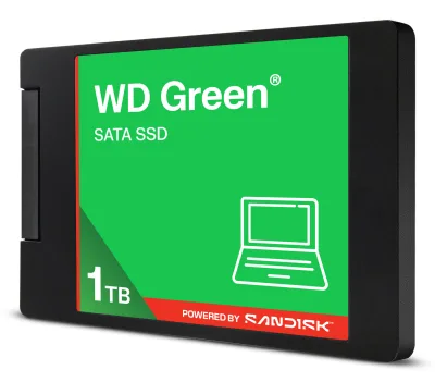 SSD WD Green 1TB SATA, 2.5", 7mm, Read: 545 MBps "WDS100T5G0A-00CPT0"