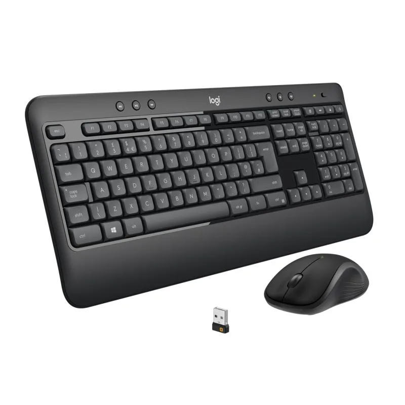 Tastatura Wireless Logitech MK540 Advanced, Alb-Negru