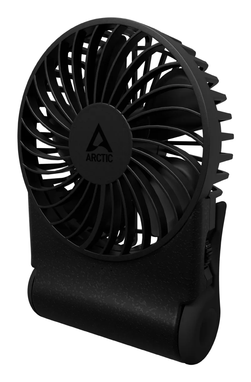 VENTILATOR birou ARCTIC "Summair 2Go" 91mm, 5W, 600-4000RPM, portabil, pliabil, alimentare USB, acumulator 5.000mAh, pana la 74 de ore, cablu USBA-C 1.2m inclus, negru, "AEBRZ00027A" (timbru verde 0.18lei)
