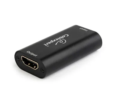REPEATER semnal GEMBIRD, HDMI (M) la HDMI (M), extindere semnal pana la 40m, negru, "DRP-HDMI-02" (timbru verde 0.08 lei)