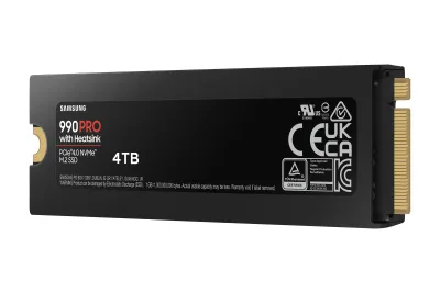 SSD Samsung 990 PRO SSD Heatsink 4TB M.2 NVMe "MZ-V9P4T0CW"