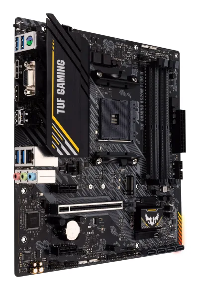 Placa de baza Asus TUF GAMING A520M-PLUS II, AM4, DDR4, mATX, Negru "TUF GAMING A520M-PLUS II"