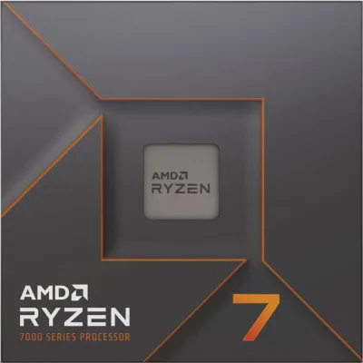 AMD Ryzen 7 7700 (AM5) Processor (PIB) with Wraith Prism Cooler and Radeon Graphics "100-100000592BOX"
