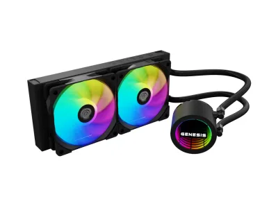 Cooler Procesor GENESIS HYDRIA 240 ARGB, Aer, 2 ventilatoare, aRGB
