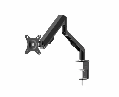 Suport monitor Serioux MM1101, tip: arc cu gaz, reglarea poziției unghiului de înclinare: -45 / + 90 °, pivotant: 180 °, rotatie pentru ambele brate: 360 °, VESA: 75x75mm & 100x100mm, greutate maxima suportata: 9 kg, compatibilitate: 10"-30"