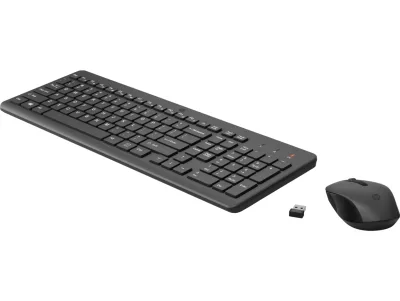 Kit wireless tastatura si mouse HP 330, taste numerice, negru