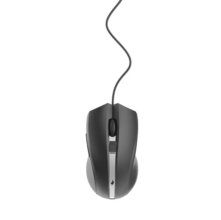 MOUSE GEMBIRD, PC sau NB, cu fir, USB, laser, 2400 dpi, butoane/scroll 6/1, cablu 1.8m, negru-argintiu, "MUS-GU-02" (timbru verde 0.18 lei)
