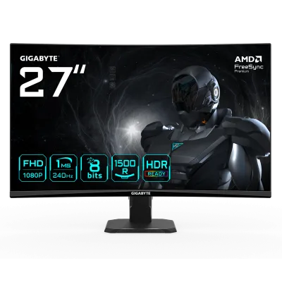 Monitor Gaming GIGABYTE GS27FC2, 27", 1920 x 1080 pixeli, Black, 2 ani Garantie
