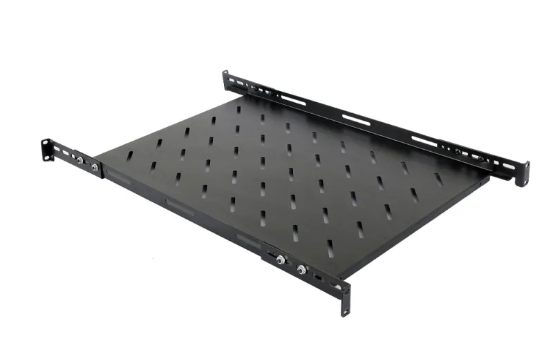 RAFT FIX SPACER 1U pentru rack 19", adancime 300mm, pt. cabinet de 600mm, cu urechi fixare, sarcina maxima 60Kg, vopsea antistatic, otel 1.2mm, black, "SPSF-1U300E-BK-03"