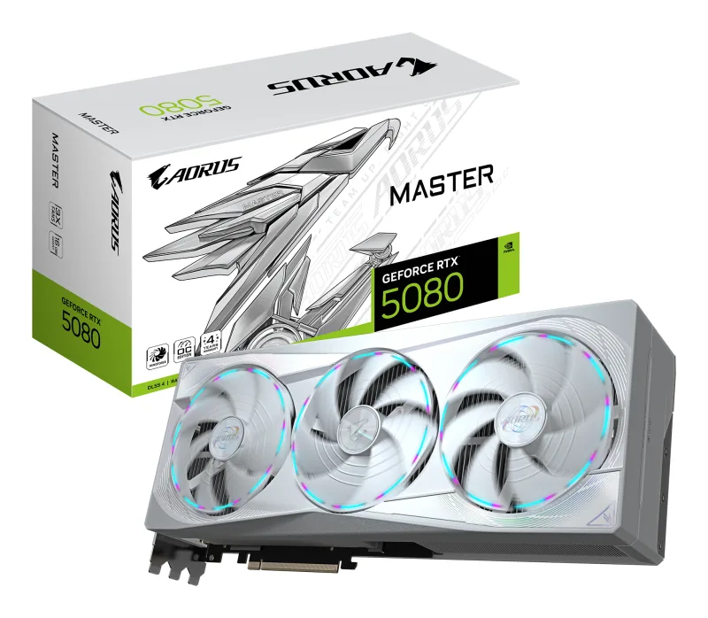 GIGABYTE AORUS GeForce RTX 5080 MASTER ICE 16GB "GV-N5080AORUSM ICE-16GD"