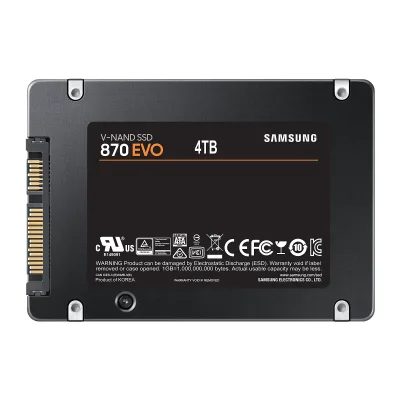 SSD SAMSUNG 870 EVO, 4TB, 2.5 inch, S-ATA 3, 3D TLC Nand, R/W: 560/530 MB/s, "MZ-77E4T0B/EU"