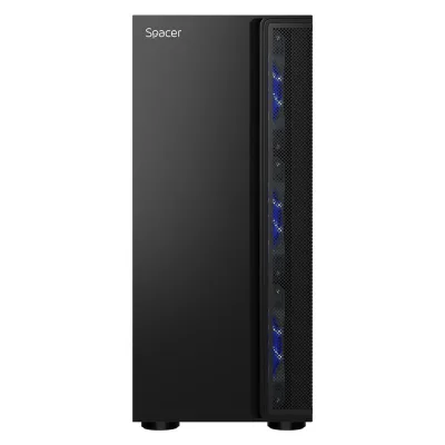 Carcasa SPACER ICE HERO, RGB, Mid Tower, Black