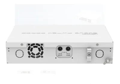MikroTik Cloud Router Switch 112-8P-4S-IN with QCA8511 400Mhz CPU, 128MBRAM, 8xGigabit LAN with PoE-out, 4xSFP, RouterOS L5, desktop case, PSU
