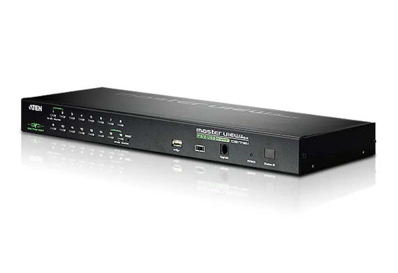 1L/Remote 16P PS/2-USB VGA KVM overIP SW "CS1716I-AT-G" (timbru verde 0.8 lei)