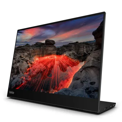 Monitor LED ThinkVision M14t G2 14" 2240 x 1400 16:10 4/6ms 60Hz Negru "63FDUAT6WL" (timbru verde 7 lei)