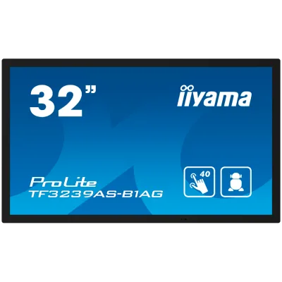 IIYAMA LFD TF3239AS-B1AG 32" 12pt Open Frame PCAP interactive large format display 500 cd/m2 8ms projective capacitive 12 points touch through-glass, temperature sensor with fan control "TF3239AS-B1AG" (timbru verde 7 lei)