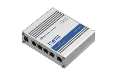 TELTONIKA AUTOMOTIVE 5PORT POE+ SWITCH TSW101, interfata: 5 x ETH ports, 10/100/1000 Mbps, supports auto MDI/MDIX crossover, Standarde retea: 802.3i, 802.3u, 802.3ab, 802.3x, 802.3az, 802.3ad, Porturi POE: 1-4, Buget POE: 60W, Lungime cablu max: 100m,