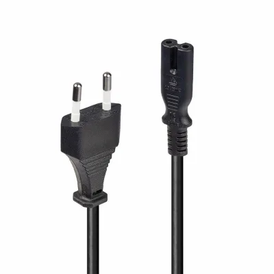 Cablu alimentare Lindy Euro C8 - IEC C7, 5m, negru  Description  Connector A: Euro Mains Plug Connector B: IEC C7 Cable type: H03-VV-H2F 2 x 0.75mm² Colour: Black  https://www.lindy-international.com/Mains-Cable-with-Euro-Connector-