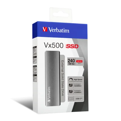 SSD EXTERN VERBATIM VX500  240GB USB 3.1 "47442" (TIMBRU VERDE 0.18 LEI)