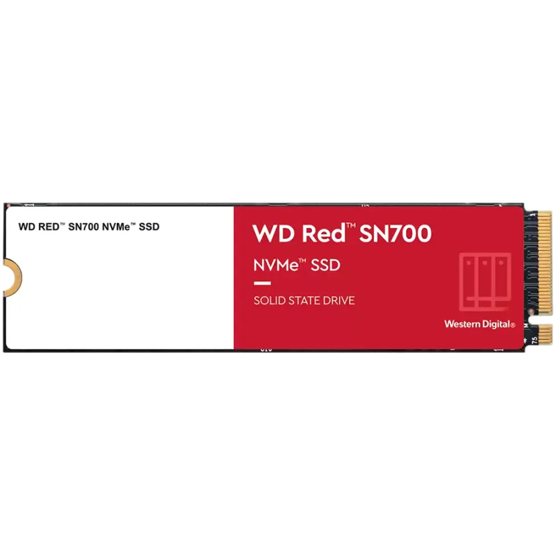 SSD NAS WD Red SN700 2TB M.2 2280-S3-M PCIe Gen3 x4 NVMe, Read/Write: 3400/2900 MBps, IOPS 480K/540K, TBW: 2500 "WDS200T1R0C-68BDK0"