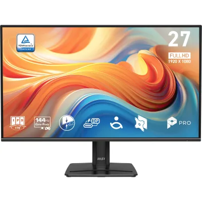 Monitor MSI PRO MP272 E14C, IPS, 27", Full HD, 1920 x 1080, HDMI, AMD FreeSync, Boxe, 144Hz, 1 ms, Negru "PRO MP272 E14C" (timbru verde 7 lei)