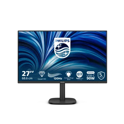 Monitor Consumer Philips 27B2U3601/00, 27", 2560 x 1440 pixeli, Black, 3 ani Garantie