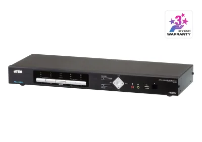 4-Port USB HDMI Multi-View KVMP Switch "CM1284-AT-G" (timbru verde 2 lei)