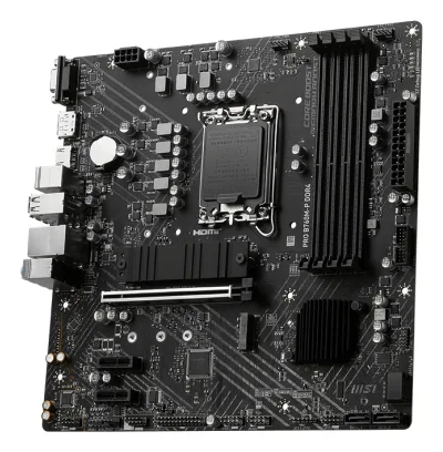 MSI PRO B760M-P DDR4, mATX, Socket 1700, Dual Channel DDR4, 1x PCIe x16 slots, 2x M.2 slots, 1x HDMI, 1x DP, 1x VGA, 1x USB 3.2 Gen 2 Type-C, 1x USB 3.2 Gen 1, 4x USB 2.0, 7.1 HD Audio, 3Y "PRO_B760M-P_DDR4"