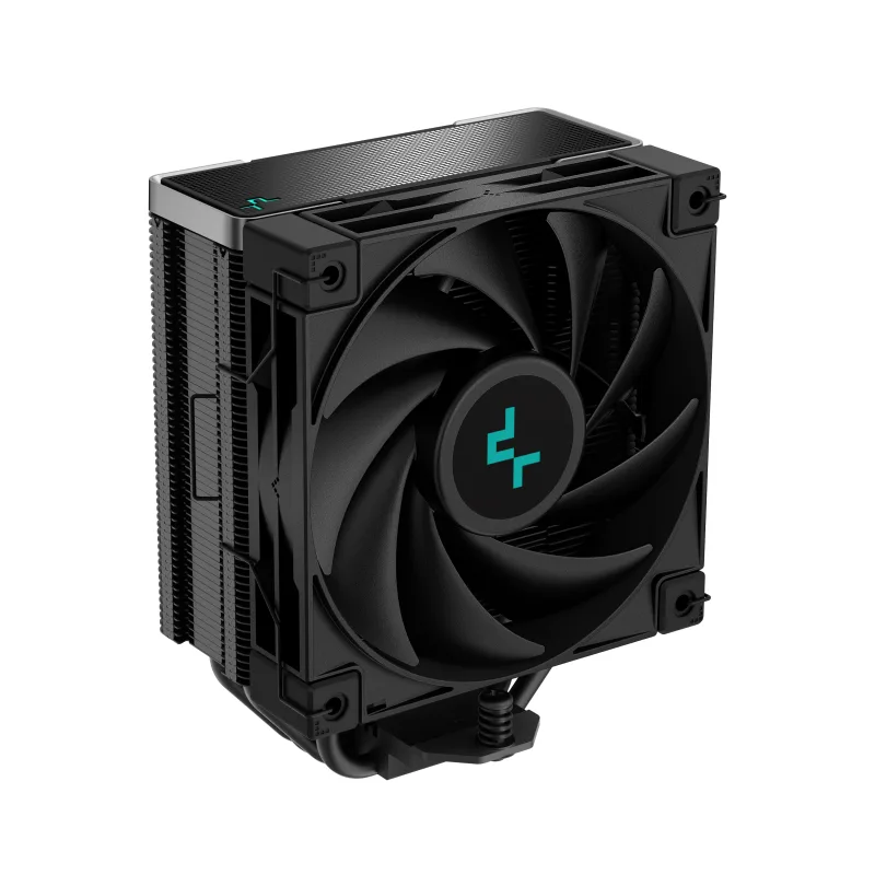 Cooler Deepcool "AK400 Zero Dark", compatibil skt. Intel si AMD, racire cu aer, ventilator 120 mm, 1850 rpm, inaltime cooler 155 mm, 4 heatpipe,  "R-AK400-BKNNMN-G-2" (timbru verde 0.8 lei)