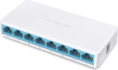 SWITCH MERCUSYS, 10/100 x 8, unmanaged, carcasa plastic, "MS108" (timbru verde 2 lei)