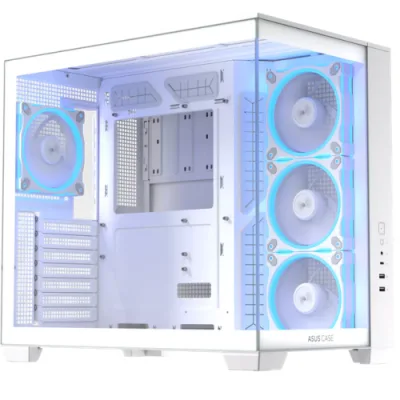 Carcasa ASUS A32 Plus TG ARGB White, Mid Tower, White
