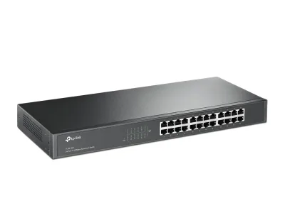 SWITCH TP-LINK 24 porturi 10/100Mbps. carcasa metalica. rackabil "TL-SF1024" (timbru verde 2 lei)