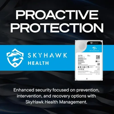 HDD Surveillance Seagate SkyHawk AI, 32 TB, 7200 rpm, 512 MB, SATA III