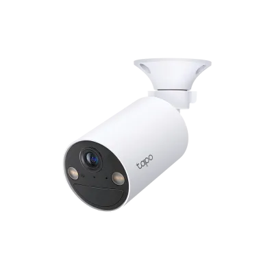 TP-LINK Tapo C410 Smart Wire-Free Indoor/Outdoor Security Camera, sENZOR: 1/2.8” CMOS, lUNGIME FOCALA: 3.17 mm, F1.65, uNGHI VIZUALIZARE: 125° (Diagonal), 111°(Horizontal), 56°(Vertical), IR: 9.1M, Port Micro SD, 1 x max 512GB, Rezolutie: 2K 3MP (2304 ×