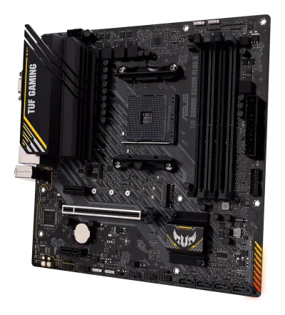 Placa de baza Asus TUF GAMING A520M-PLUS II, AM4, DDR4, mATX, Negru "TUF GAMING A520M-PLUS II"