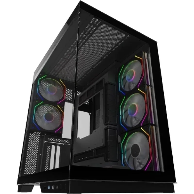 Carcasa AQIRYS Janus, RGB, Mid Tower, Black