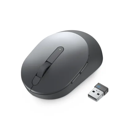 MOUSE DELL, "MS5120W", PC sau NB, wireless, Bluetooth | 2.4GHz, optic, 1600 dpi, butoane/scroll 7/1, mod dual de conectare, gri, "570-ABHL" (timbru verde 0.18 lei)