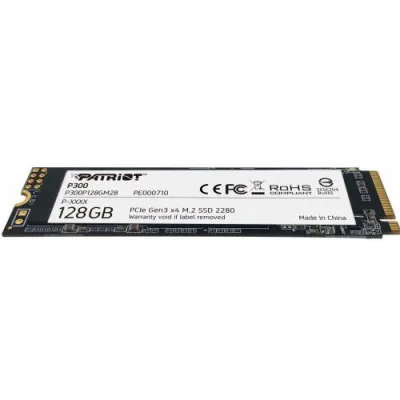 SSD PATRIOT, P300, 128GB, M.2, PCIe Gen3.0 x4, 3D TLC Nand, R/W: 1600 MB/s/600 MB/s MB/s, "P300P128GM28"