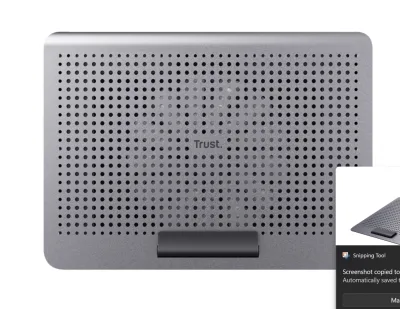 Stand/Cooler notebook Trust Exto, pana la 16 inch, 1 ventilatoare, Argintiu