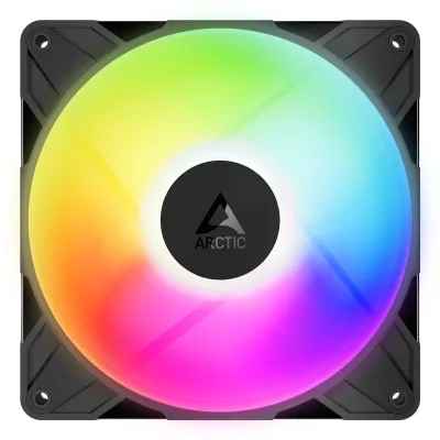 Ventilator Arctic "P14 Pro Reverse A-RGB", 140mm, 400 - 3000 rpm, FDB, 73 cfm, 4-Pin Fan Plug, LED 3-pin + 3-pin, negru, "ACFAN00323A" (timbru verde 0.18lei)