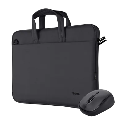 Geanta laptop Trust Bologna, Negru, 2 ani Garantie