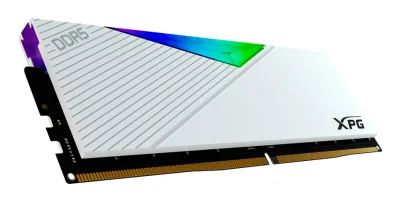 Memorie DDR Adata - gaming DDR5 32GB, frecventa 6400MHz, latenta CL32, 16GB x 2 module, radiator alb, iluminare RGB, XPG LANCER RGB "AX5U6400C3216G-DCLARWH"