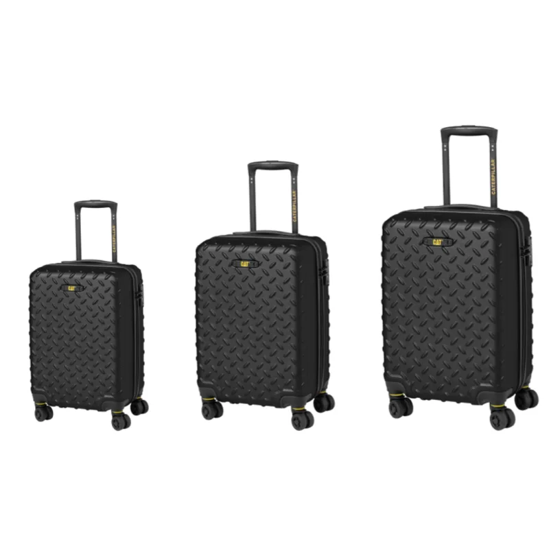 Set 3 Trolere CATERPILLAR Industrial Plate 35L, 59L, 92L, ABS - negru "CAT-83688-01"