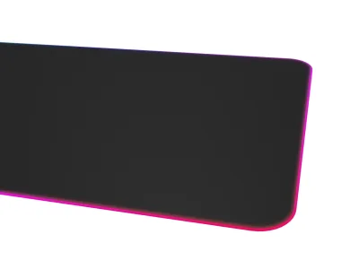 Mousepad Genesis Boron 500 XXL, iluminare RGB, material cauciuc + textil, dimensiuni 800x400x4 mm, negru