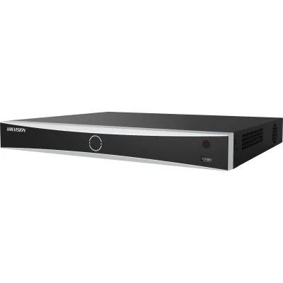 NVR Hikvision 16 canale AcuSeek DS-7616NXI-I2/VPRO; Enable AI by NVR: 20-ch@1080p (30 fps) / Disable AI by NVR: 32-ch@1080p (30 fps), H.265 +/H.265/H.264+/H.264, iesiri: HDMI/VGA, 2x SATA max 20TB pe HDD, AI by NVR: Facial recognition, AI by Camera: