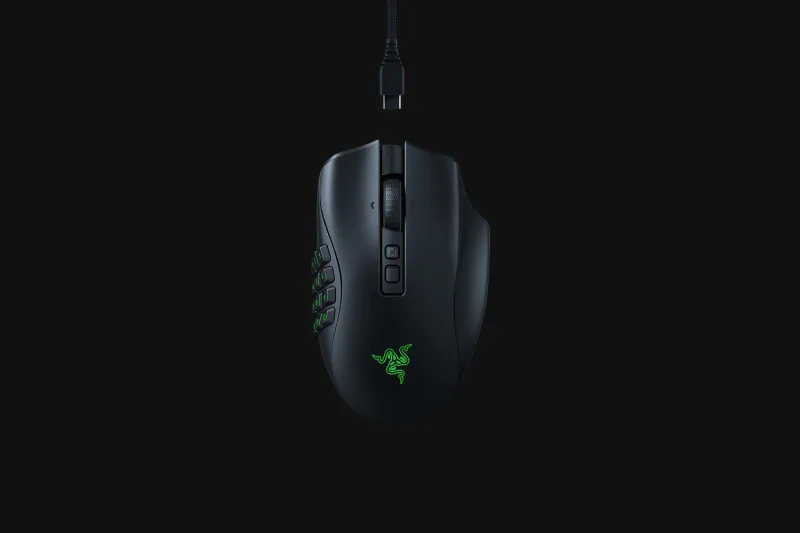 Mouse Gaming Wireless Razer Naga V2 Pro, 30000 dpi, Negru