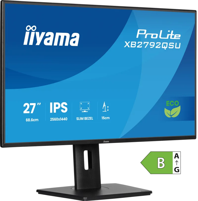 Iiyama ProLite XB2792QSU-B1 LED monitor 27" 1920x1080 Full HD (1080p) 120 Hz IPS 350 cd 1500, 3 ms HDMI DP speakers black "XB2792QSU-B1" (timbru verde 7 lei)