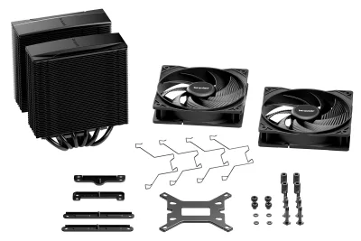 COOLER be quiet #Pure Rock Pro 3 Black" skt. Intel si AMD, racire cu aer, vent. 120mm, 2000 rpm, 6 heatpipes, inaltime 155mm, "BK042" (timbru verde 0.8 lei)