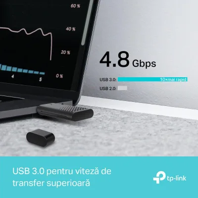 Adaptor wireless TP-LINK Archer AX1800, WIFI 6, Mesh, Dual Band
